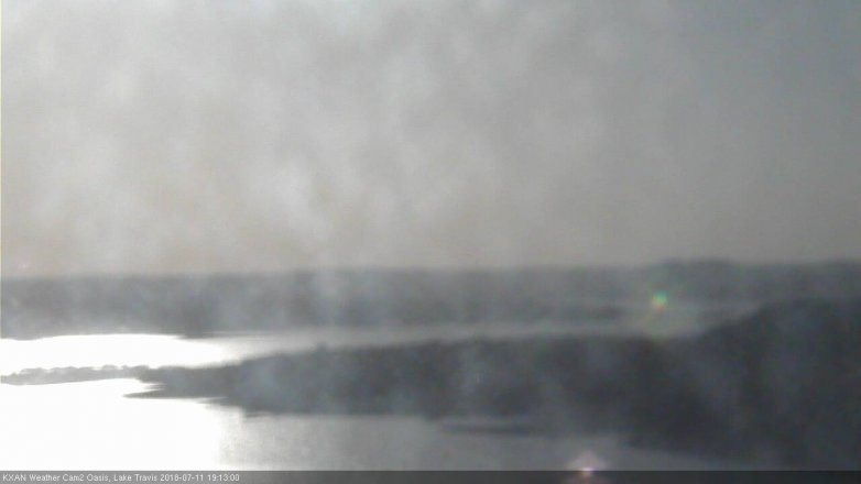 Lake Travis webcam, July 11, 2018 6:15 PM CT