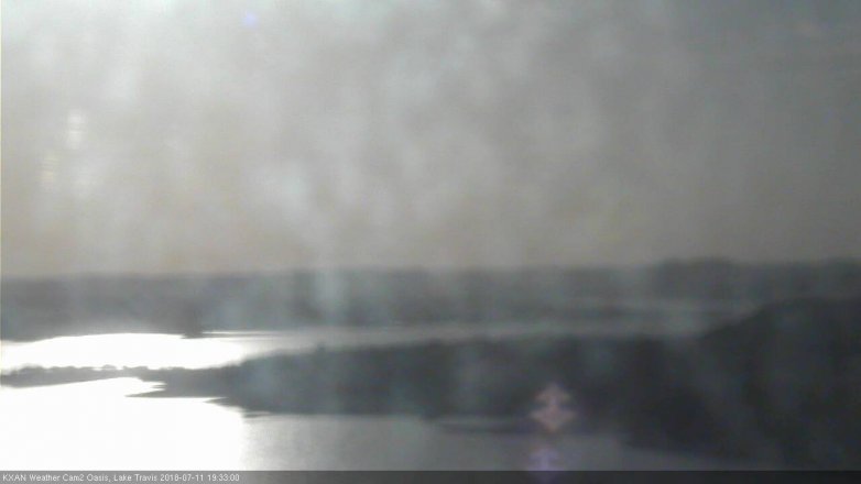 Lake Travis webcam, July 11, 2018 6:35 PM CT