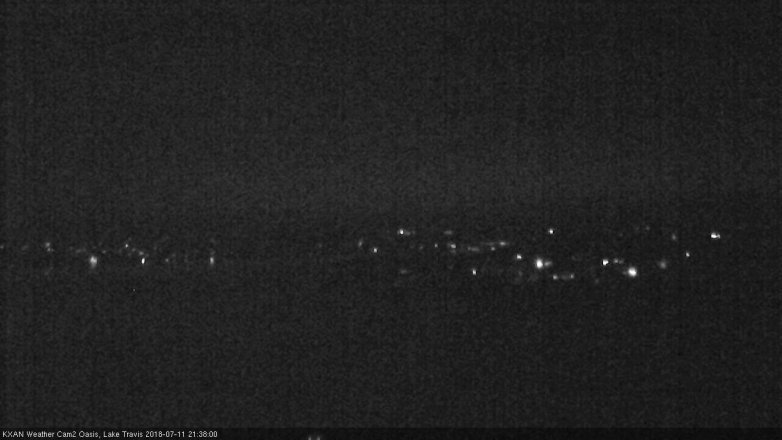 Lake Travis webcam, July 11, 2018 8:40 PM CT