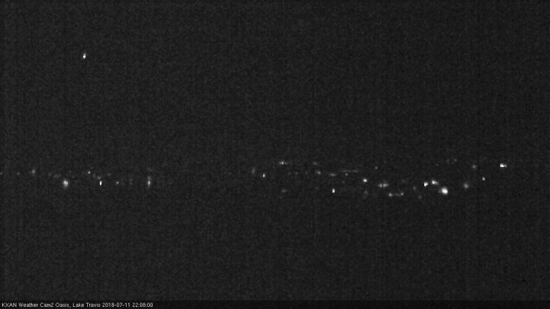 Lake Travis webcam, July 11, 2018 9:10 PM CT