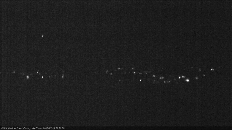 Lake Travis webcam, July 11, 2018 9:25 PM CT