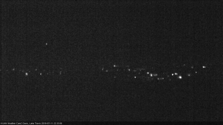 Lake Travis webcam, July 11, 2018 9:35 PM CT