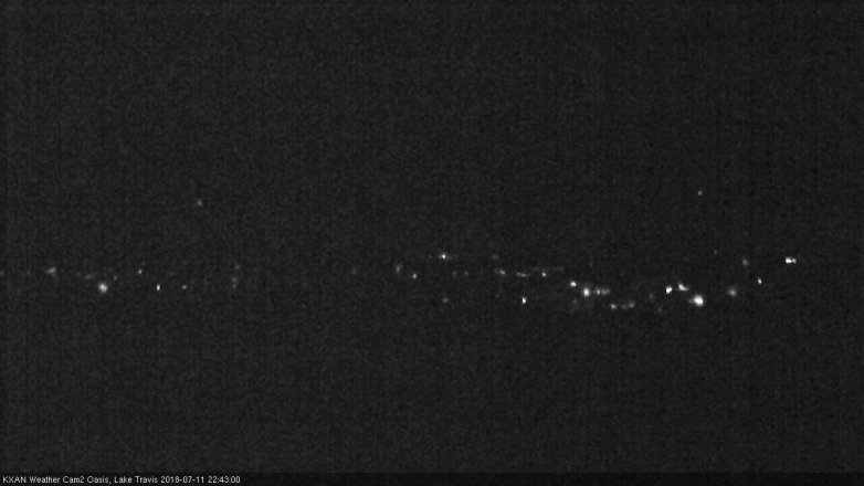 Lake Travis webcam, July 11, 2018 9:45 PM CT