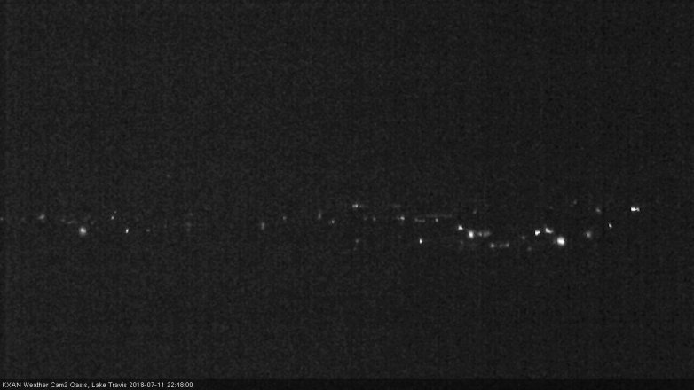 Lake Travis webcam, July 11, 2018 9:50 PM CT