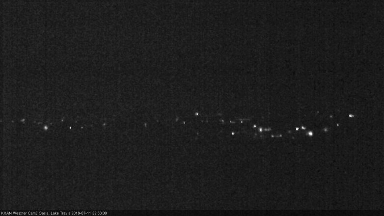 Lake Travis webcam, July 11, 2018 9:55 PM CT