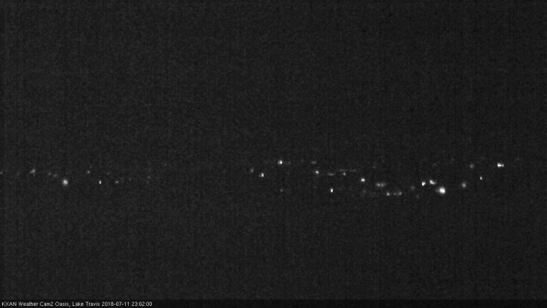 Lake Travis webcam, July 11, 2018 10:05 PM CT