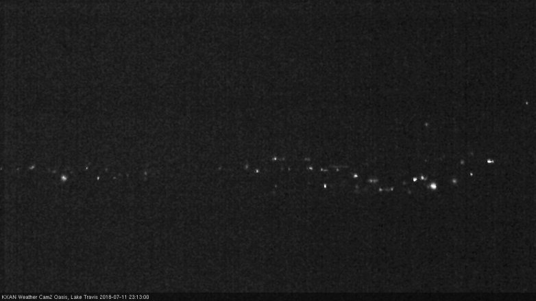 Lake Travis webcam, July 11, 2018 10:15 PM CT