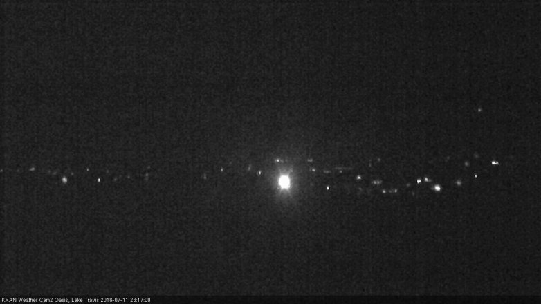 Lake Travis webcam, July 11, 2018 10:20 PM CT