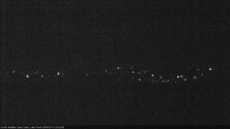 Lake Travis webcam, July 11, 2018 10:55 PM CT