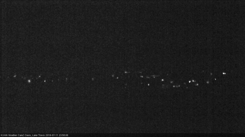 Lake Travis webcam, July 11, 2018 11:00 PM CT