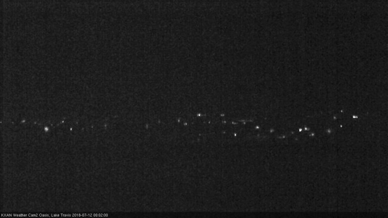 Lake Travis webcam, July 11, 2018 11:05 PM CT