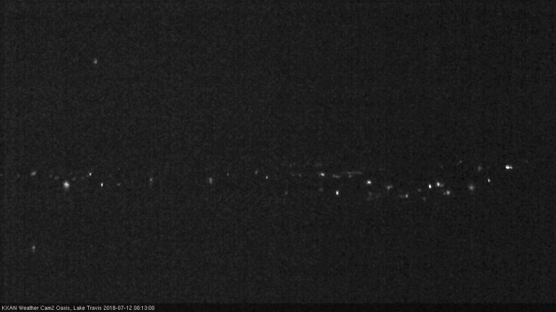Lake Travis webcam, July 11, 2018 11:15 PM CT