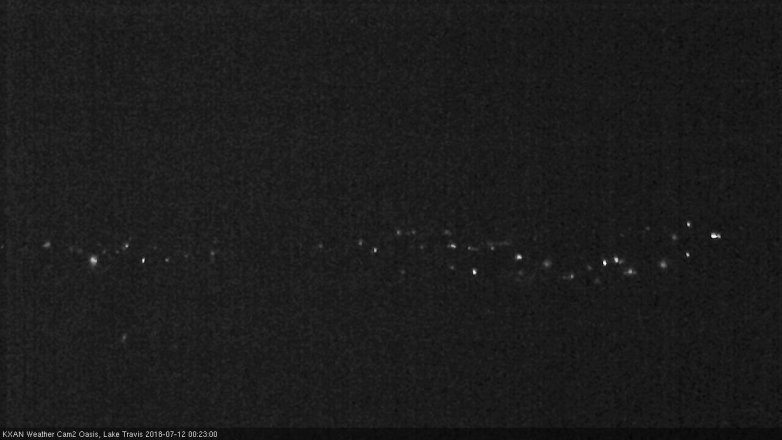 Lake Travis webcam, July 11, 2018 11:25 PM CT
