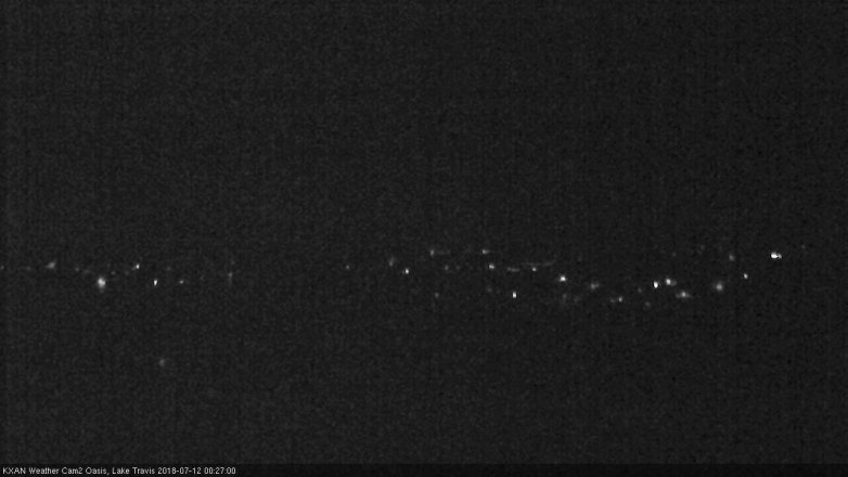 Lake Travis webcam, July 11, 2018 11:30 PM CT