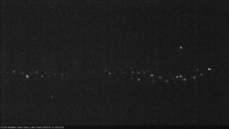 Lake Travis webcam, July 11, 2018 11:35 PM CT