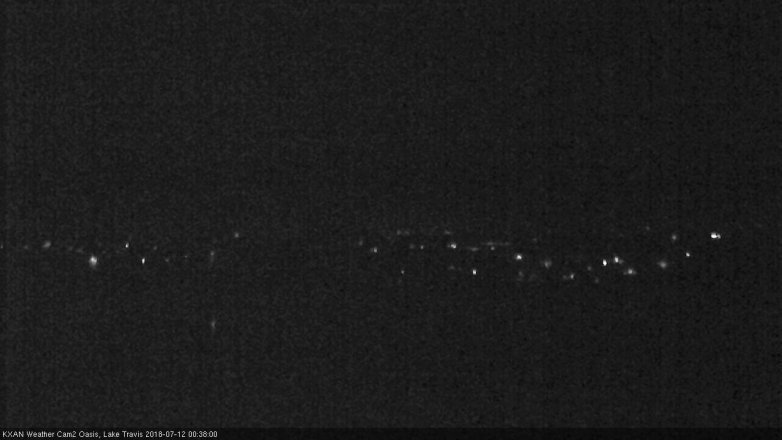 Lake Travis webcam, July 11, 2018 11:40 PM CT