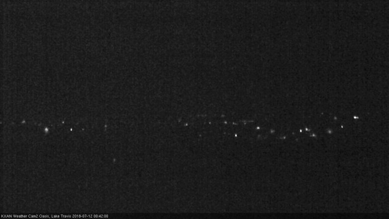 Lake Travis webcam, July 11, 2018 11:45 PM CT