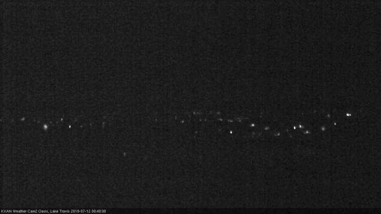 Lake Travis webcam, July 11, 2018 11:50 PM CT