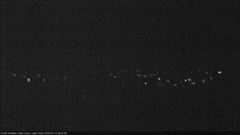 Lake Travis webcam, July 11, 2018 11:55 PM CT