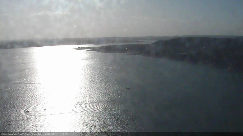 Lake Travis webcam, July 12, 2018 5:30 PM CT