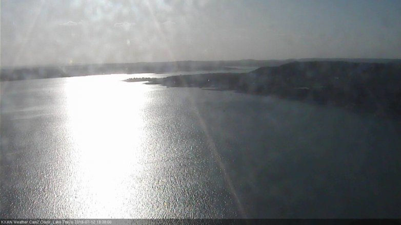 Lake Travis webcam, July 12, 2018 5:40 PM CT