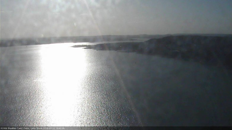 Lake Travis webcam, July 12, 2018 5:45 PM CT