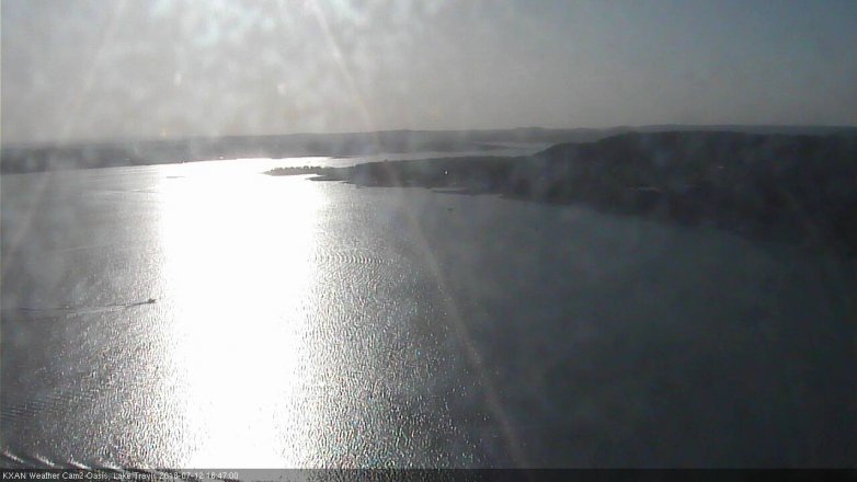 Lake Travis webcam, July 12, 2018 5:50 PM CT