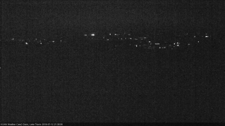 Lake Travis webcam, July 12, 2018 8:40 PM CT
