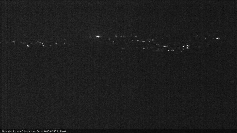 Lake Travis webcam, July 12, 2018 9:00 PM CT