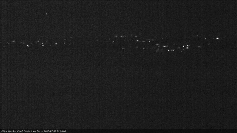 Lake Travis webcam, July 12, 2018 9:35 PM CT