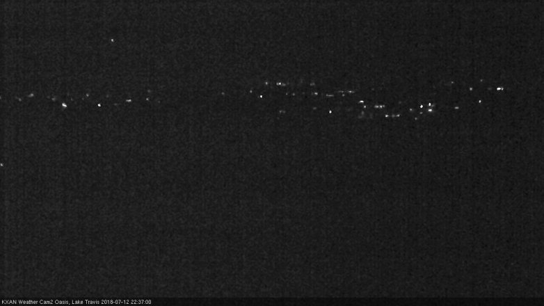 Lake Travis webcam, July 12, 2018 9:40 PM CT
