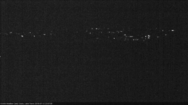 Lake Travis webcam, July 12, 2018 10:10 PM CT