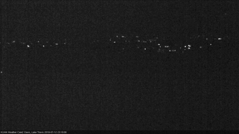 Lake Travis webcam, July 12, 2018 10:20 PM CT
