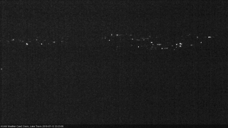 Lake Travis webcam, July 12, 2018 10:25 PM CT