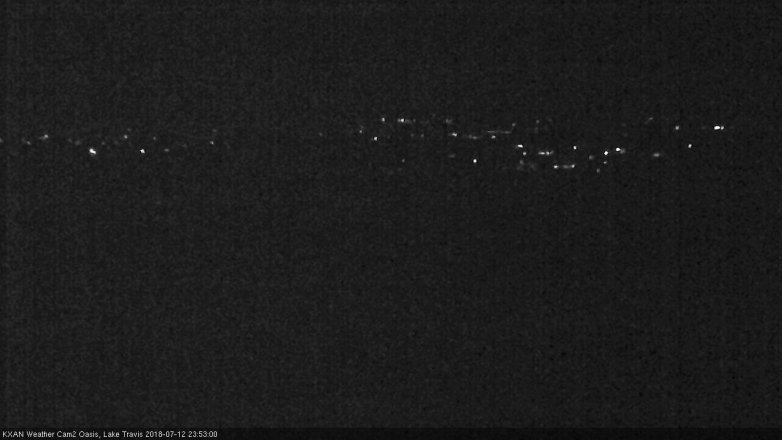 Lake Travis webcam, July 12, 2018 10:55 PM CT