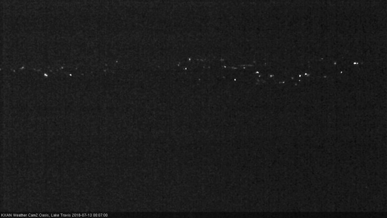 Lake Travis webcam, July 12, 2018 11:10 PM CT