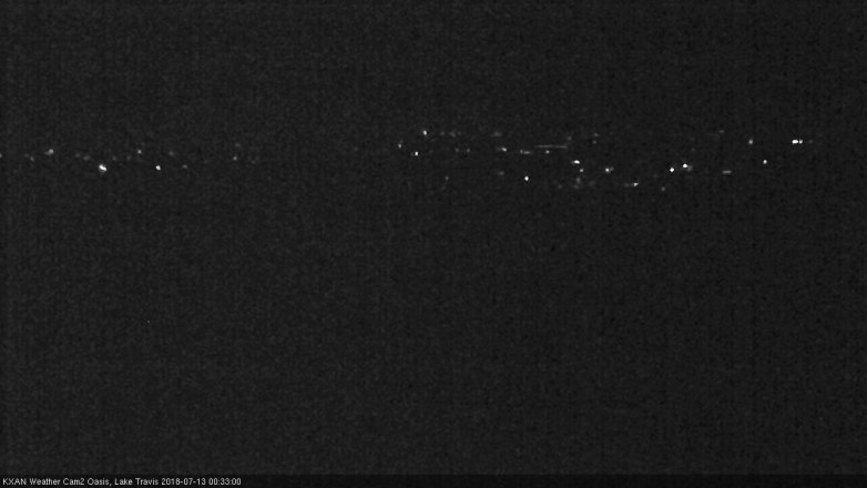 Lake Travis webcam, July 12, 2018 11:35 PM CT