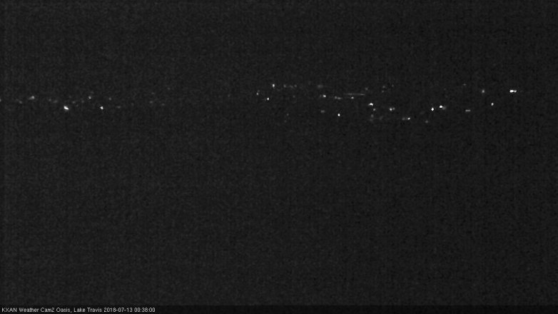 Lake Travis webcam, July 12, 2018 11:40 PM CT