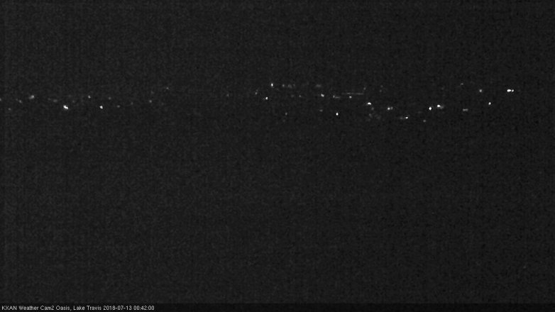 Lake Travis webcam, July 12, 2018 11:45 PM CT