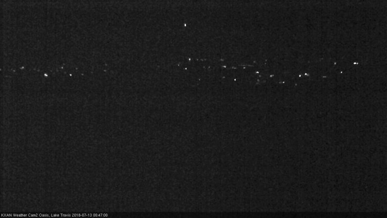 Lake Travis webcam, July 12, 2018 11:50 PM CT
