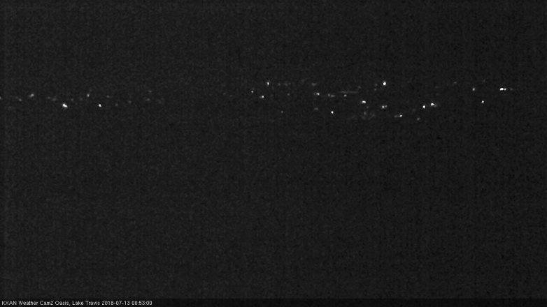 Lake Travis webcam, July 12, 2018 11:55 PM CT