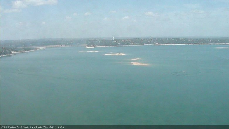 Lake Travis webcam, July 13, 2018 11:05 AM CT