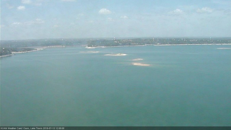 Lake Travis webcam, July 13, 2018 11:10 AM CT