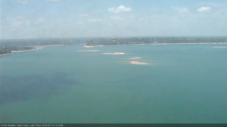 Lake Travis webcam, July 13, 2018 11:15 AM CT
