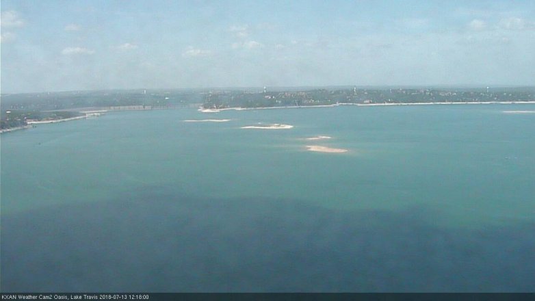 Lake Travis webcam, July 13, 2018 11:20 AM CT