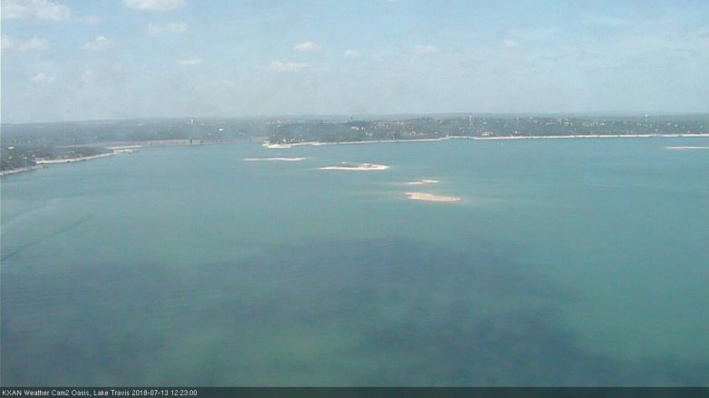 Lake Travis webcam, July 13, 2018 11:25 AM CT