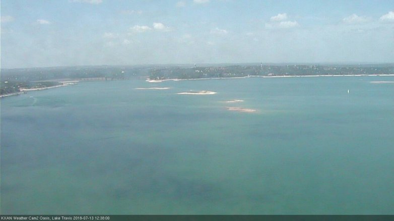 Lake Travis webcam, July 13, 2018 11:40 AM CT