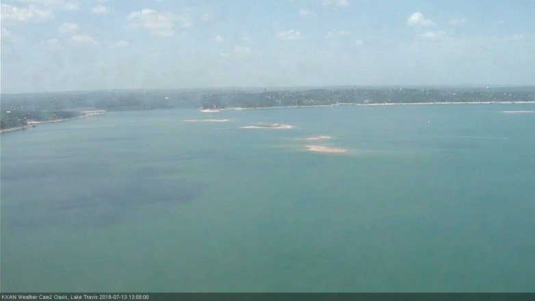 Lake Travis webcam, July 13, 2018 12:10 PM CT