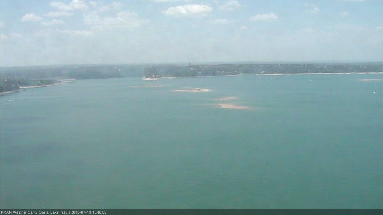 Lake Travis webcam, July 13, 2018 12:50 PM CT