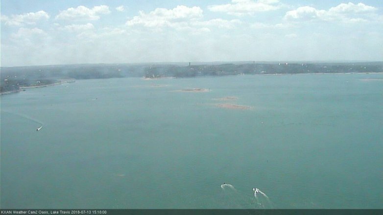 Lake Travis webcam, July 13, 2018 2:20 PM CT